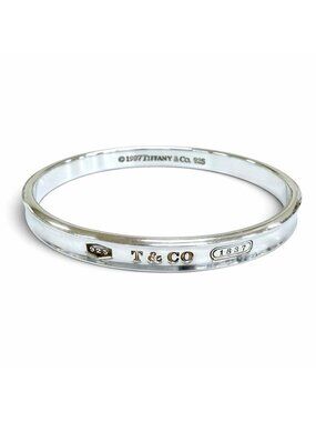 Tiffany & Co 1837 Narrow Bangle 925 Bracelet Silver